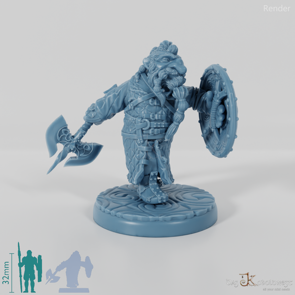 Zwergen-Axtkämpfer (Gambeson) - Komplettset