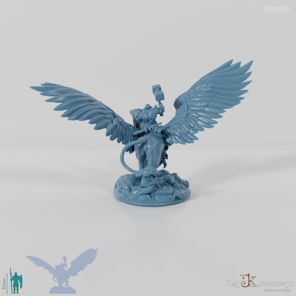 Dwarf Griffin Rider 01