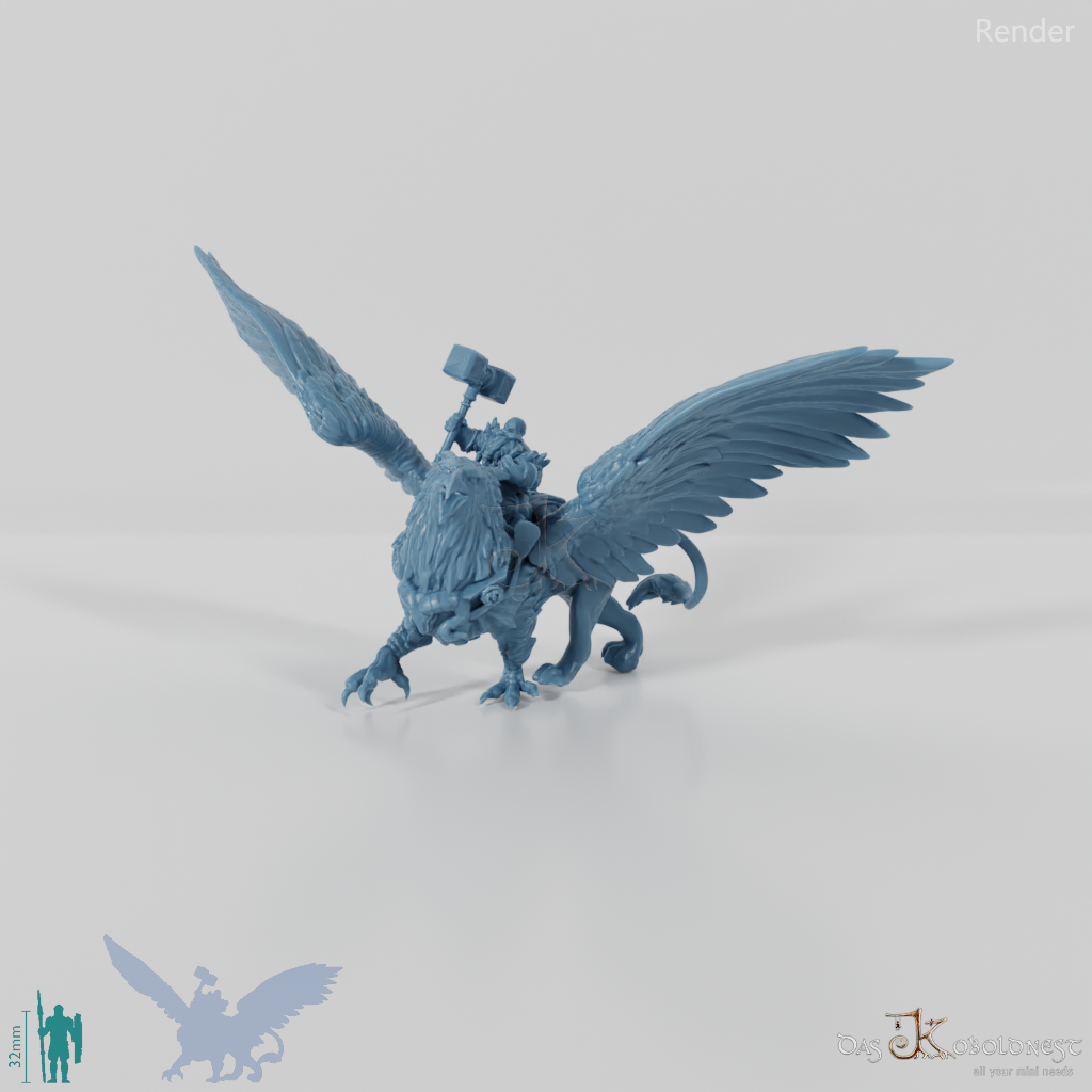 Dwarf Griffin Rider 01