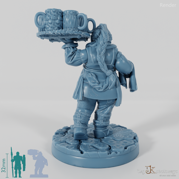 Zwergen-Zivilistin 04 (Schankmaid)