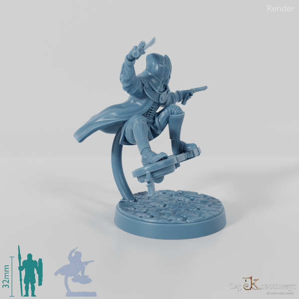 Astralelfen-Surfer mit Maske 03