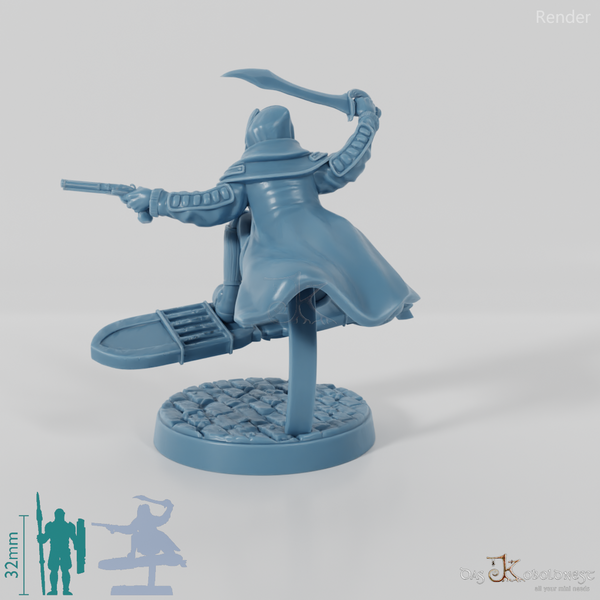 Astralelfen-Surfer mit Maske 03