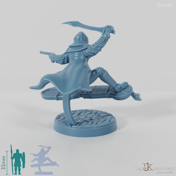 Astralelfen-Surfer mit Maske 03