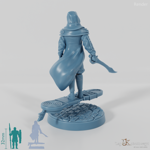 Astralelfen-Surfer mit Maske 02