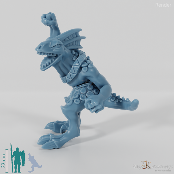 Jubelnder Echsenmensch