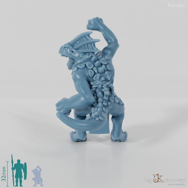 Jubelnder Echsenmensch