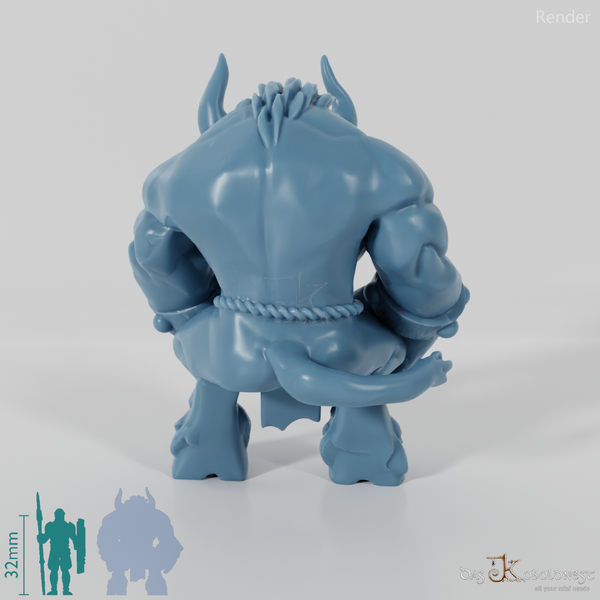 Sitzender Minotaurus