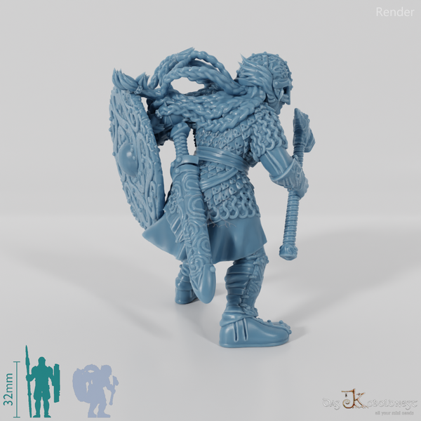 Aidda, Behelmte Anführerin der Schildmaiden