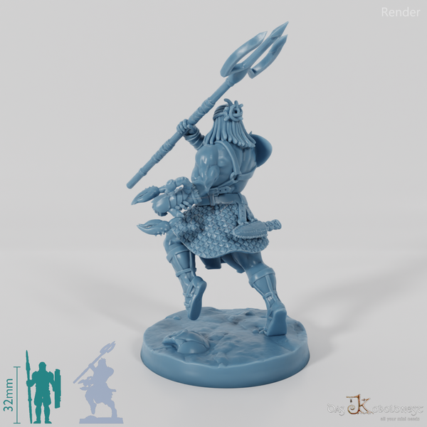 Rhom der Unerbittliche, Menschen-Gladiator mit Dreizack 2