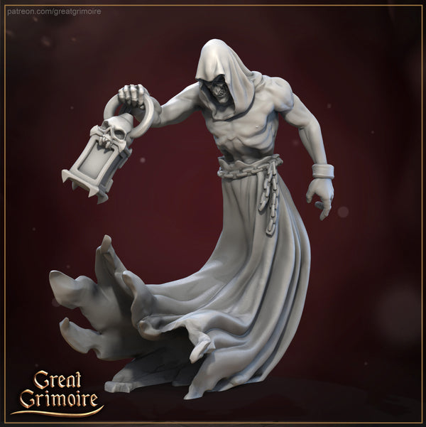 Geisterhafter Logenwächter mit Laterne