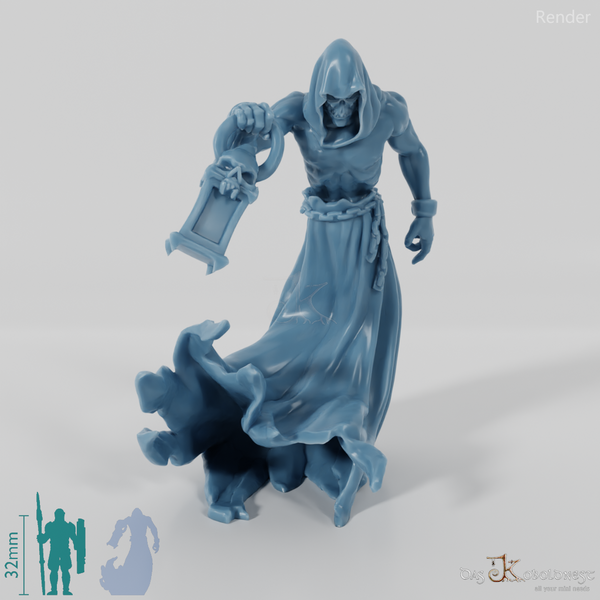 Geisterhafter Logenwächter mit Laterne