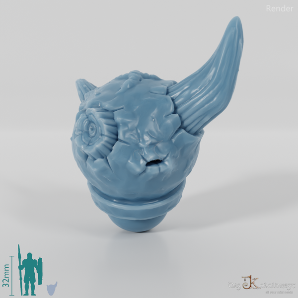 Vile Hero - Head - Bowl (Horns)