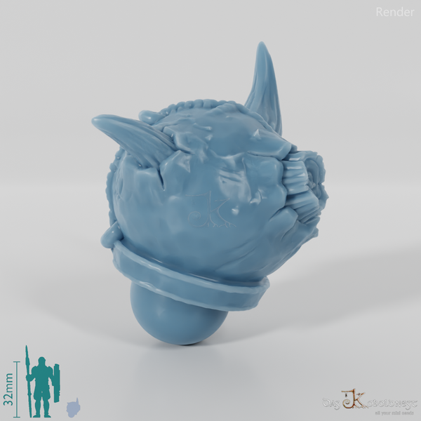 Vile Hero - Head - Bowl (Horns 2)