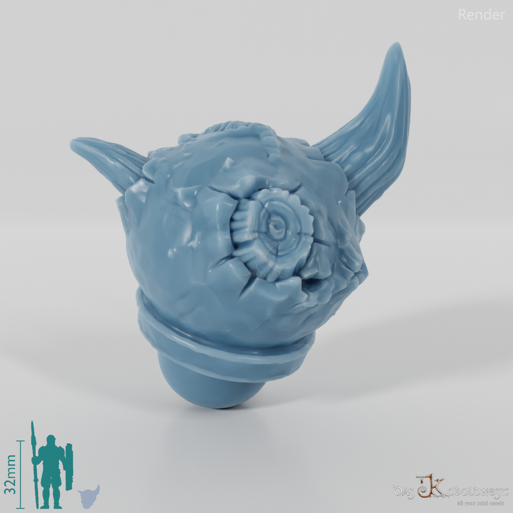 Vile Hero - Head - Bowl (Horns 2)