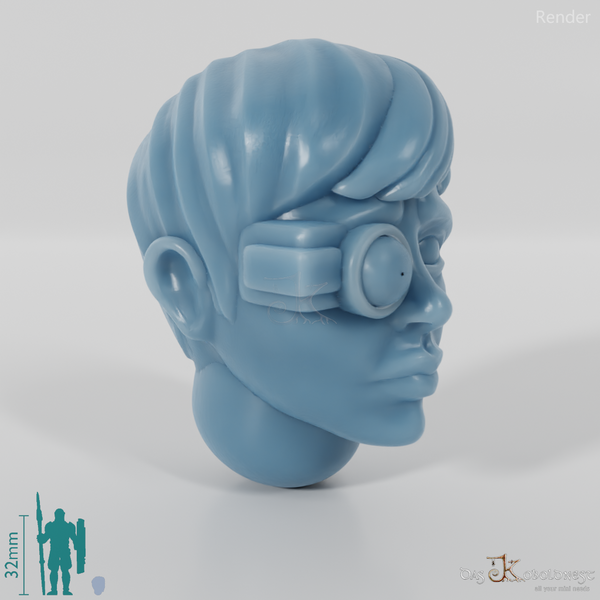 Space Soldiers - Infanteriekopf - Frau 01