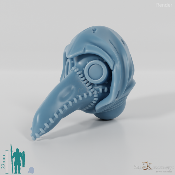 Vile Plague Mage - Head - Plague Doctor Hood
