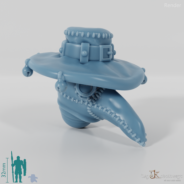 Vile Plague Mage - Head - Plague Doctor Hat