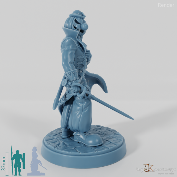 Jakob Grimsky, Kopfloser Reiter - Kostümiert