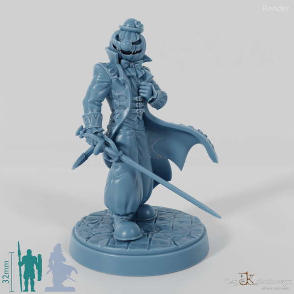 Jakob Grimsky, Kopfloser Reiter - Kostümiert