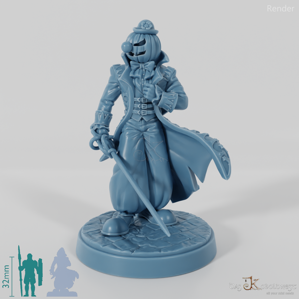 Jakob Grimsky, Kopfloser Reiter - Kostümiert