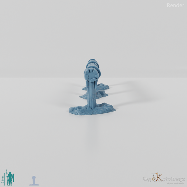 Anbindepfosten - Dreifach