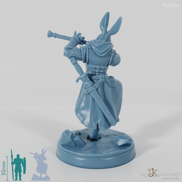 Hasenvolk-Flötenspieler