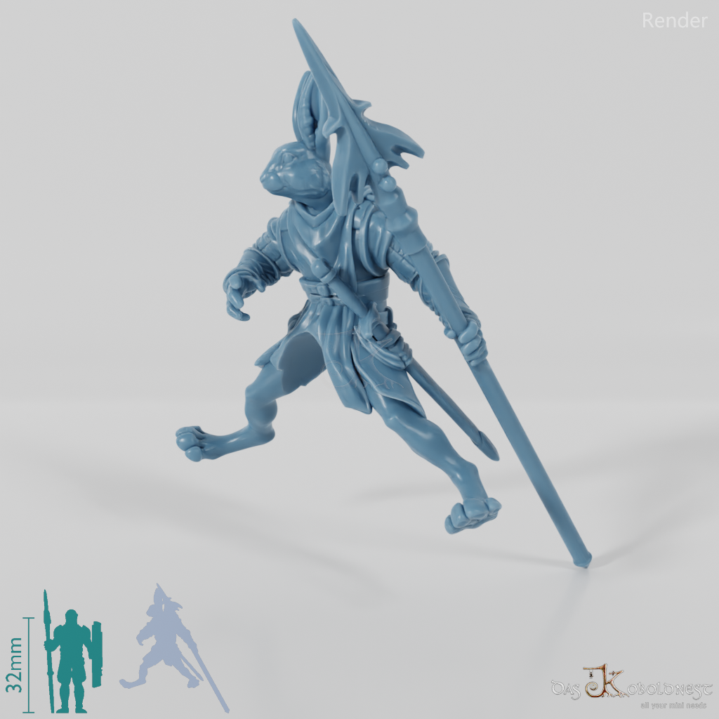 Hasenvolk-Soldat 01 in Reitpose