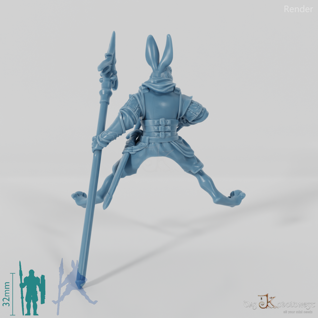 Hasenvolk-Soldat 01 in Reitpose