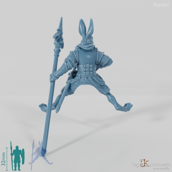 Hasenvolk-Soldat 01 in Reitpose