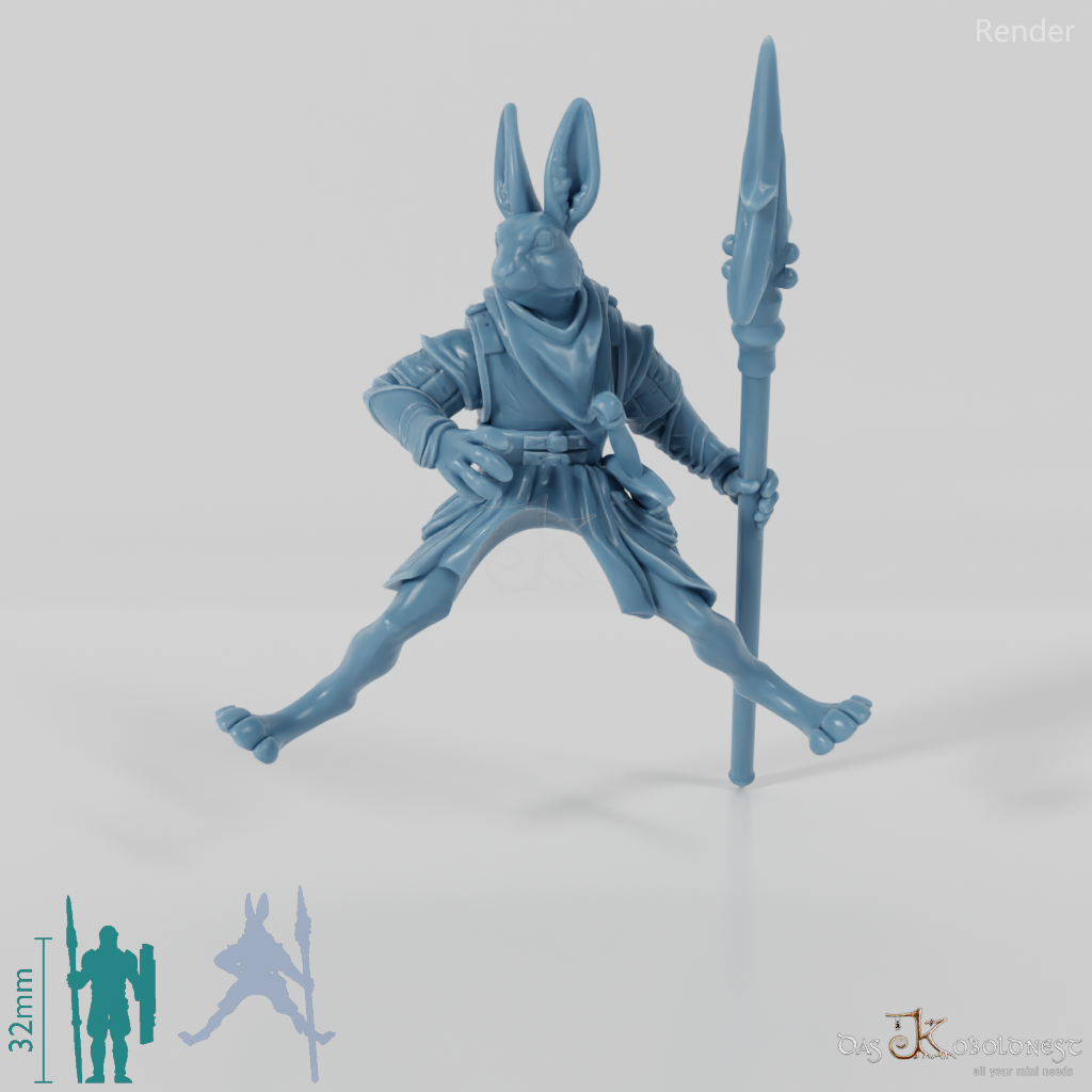 Hasenvolk-Soldat 01 in Reitpose