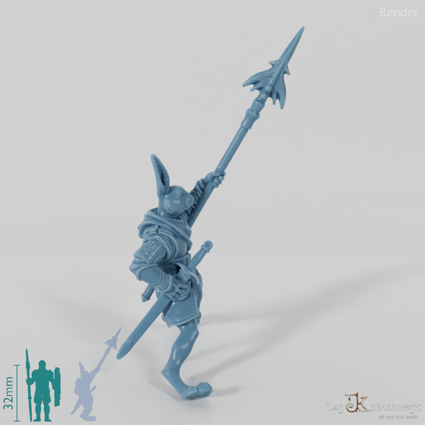 Hasenvolk-Soldat 02 in Reitpose