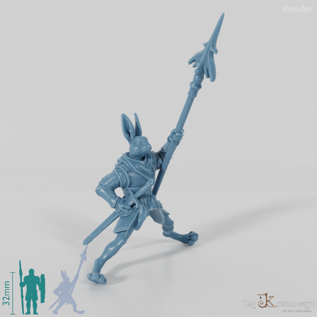 Hasenvolk-Soldat 02 in Reitpose