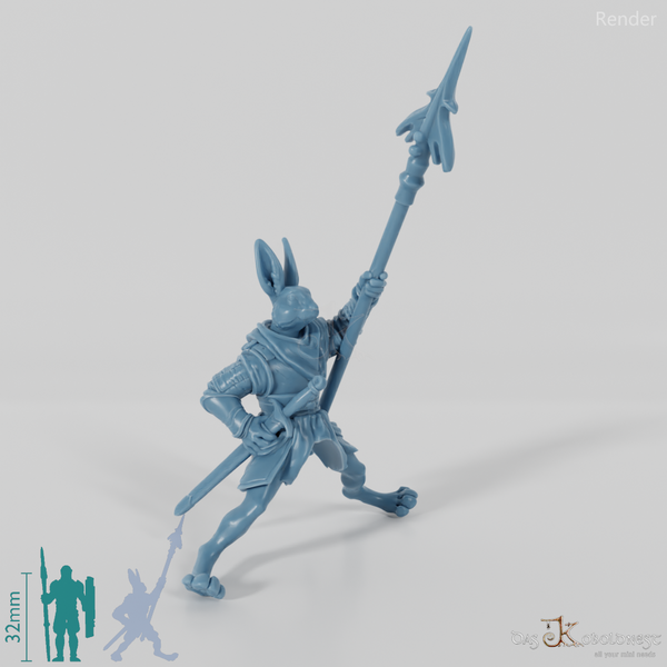 Hasenvolk-Soldat 02 in Reitpose