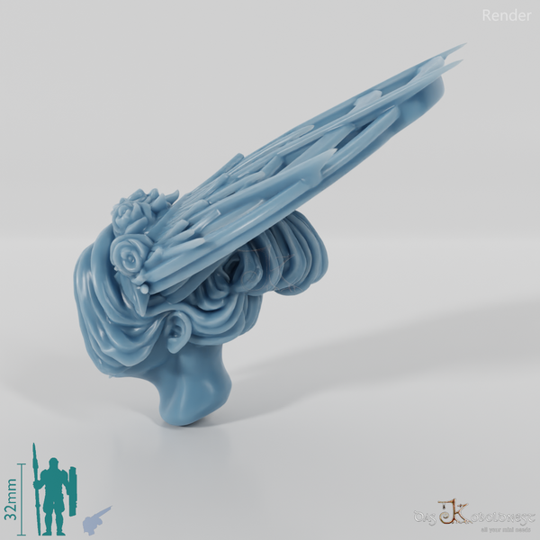 Frauenkopf - Ausladende Tiara