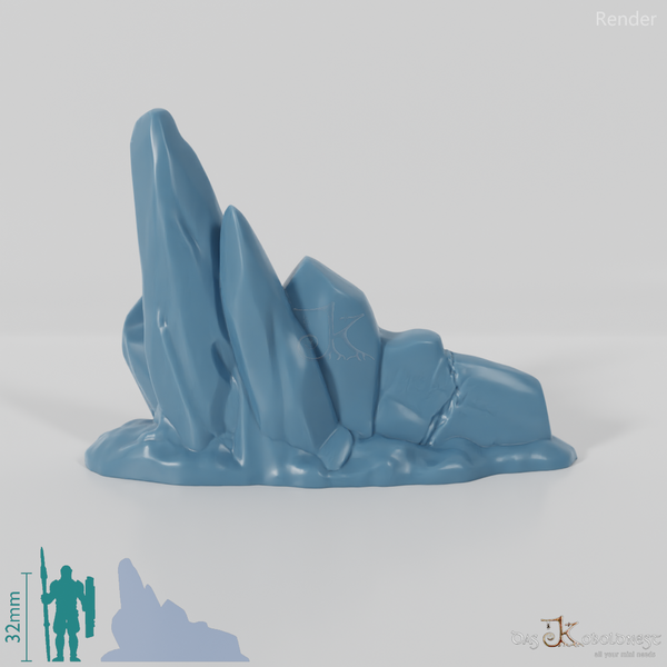 Schroffe Eisformation