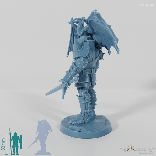 Ingmar, Menschen-Paladin mit Drachen