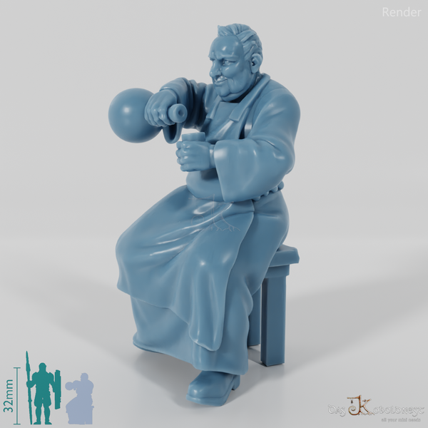 Hereward, Sitzender Schankwirt