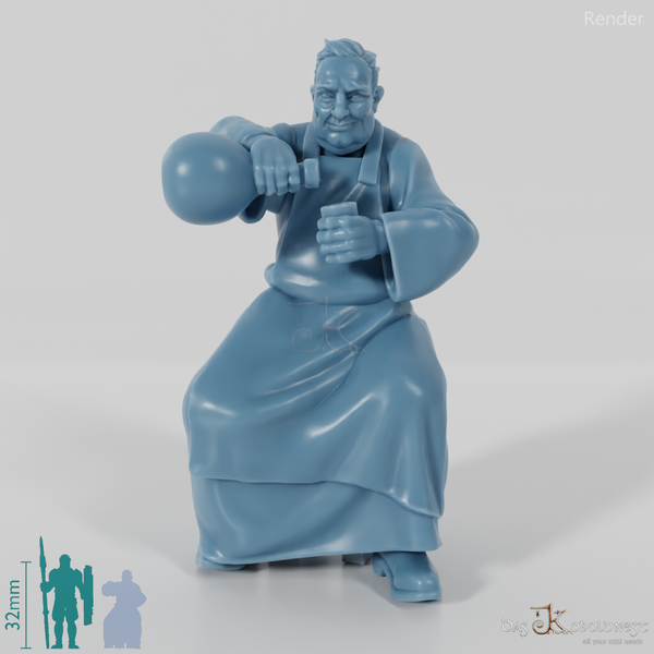 Hereward, Sitzender Schankwirt