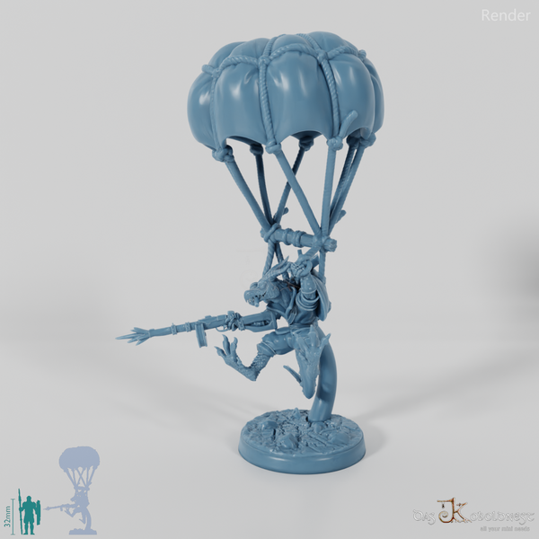 Drachenkobold-Fallschirmjäger mit Gewehr 01