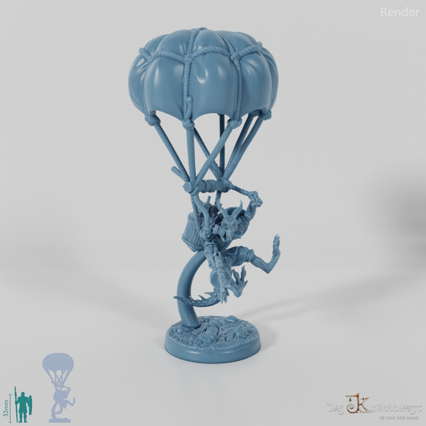 Drachenkobold-Fallschirmjäger mit Gewehr 01