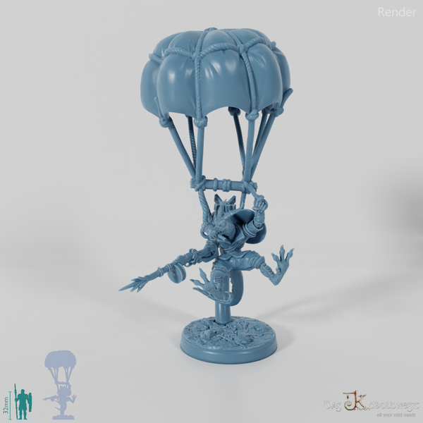 Drachenkobold-Fallschirmjäger mit Gewehr 01