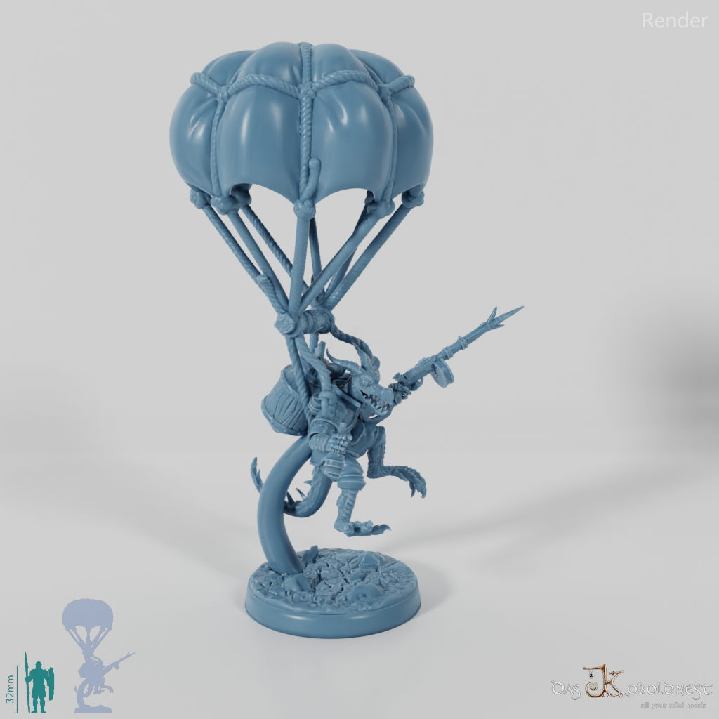 Drachenkobold-Fallschirmjäger mit Gewehr 02