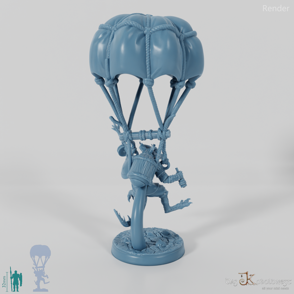 Drachenkobold-Fallschirmjäger mit Gewehr 02