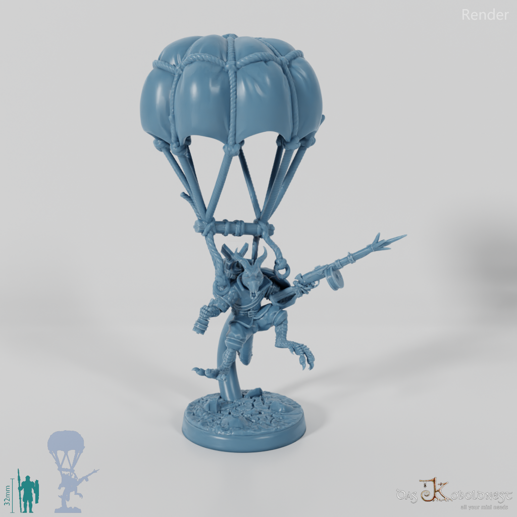 Drachenkobold-Fallschirmjäger mit Gewehr 02