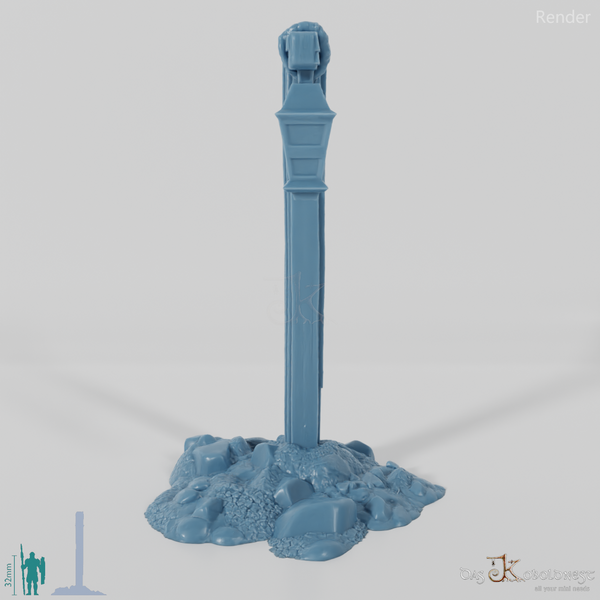 Laterne - Straßenlaterne an Holzpfosten