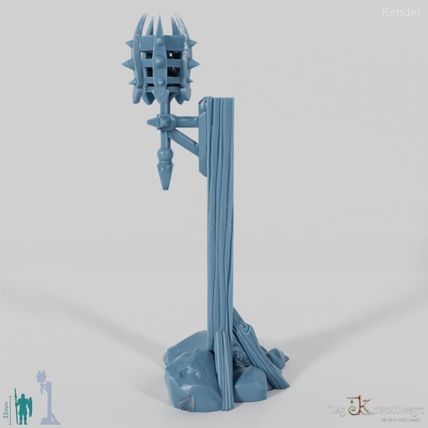 Laterne - Straßenlaterne an Holzmast 04 B