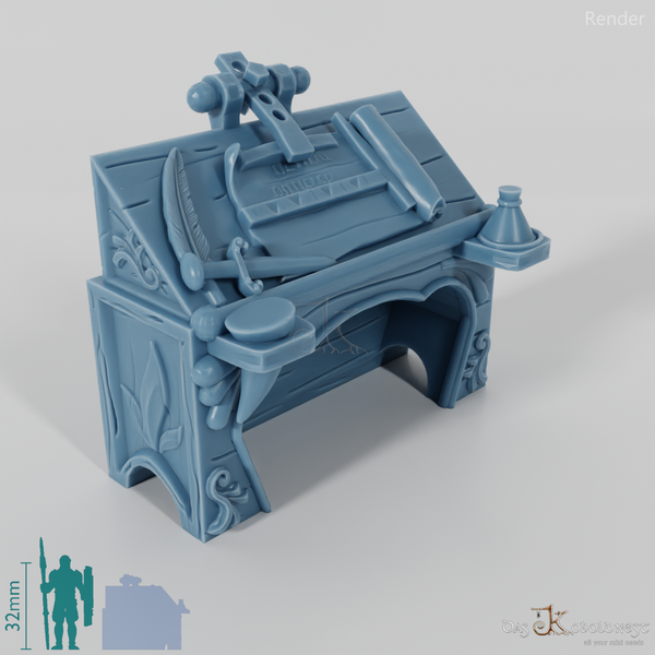 Bibliothek - Schreibpult 02