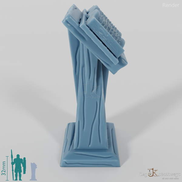 Bibliothek - Lesepult mit Buch 04