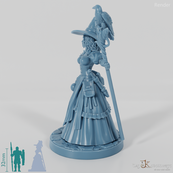 Lilith die Hexe mit Rabenstab