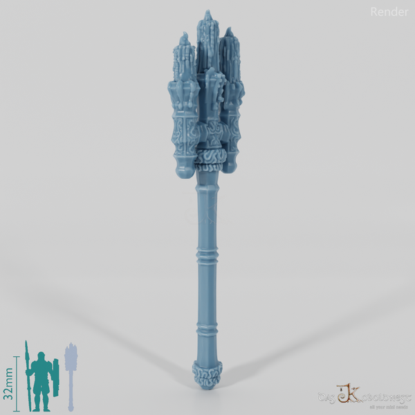 Valiant Battle Mage - Weapon - Candle Staff (ohne Hand)